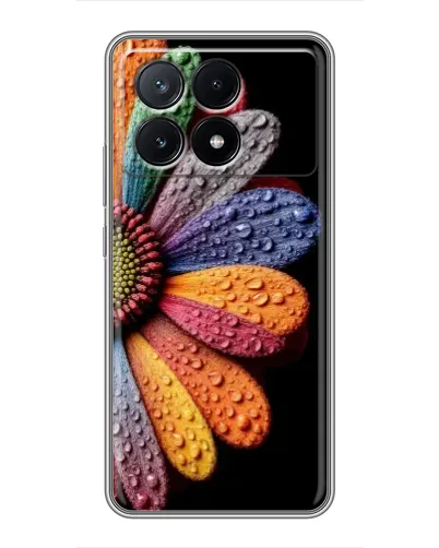 Чехол для Xiaomi POCO X6 Pro (5G) с картинкой «Радужный цветок»