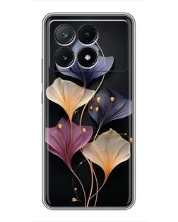 Чохол для Xiaomi POCO X6 Pro (5G) з картинкою «Лілові квіти грації»