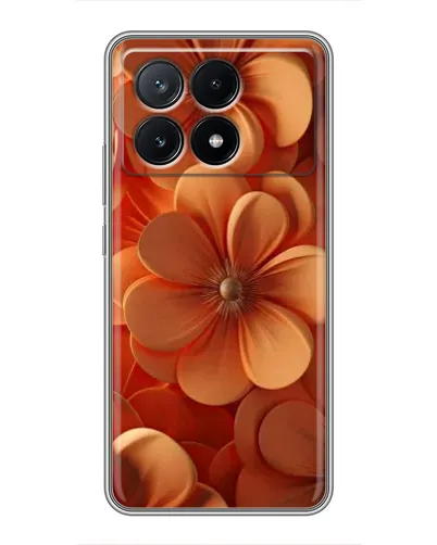 Чехол для Xiaomi POCO X6 Pro (5G) с картинкой «Оранжевый макро цветок»