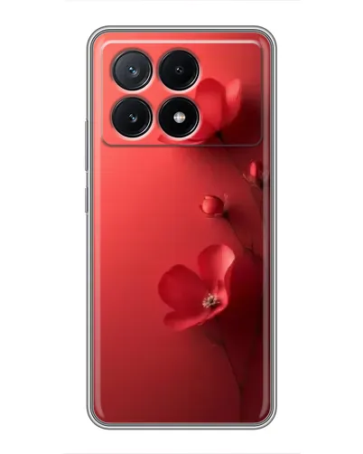 Чехол для Xiaomi POCO X6 Pro (5G) с картинкой «Маковые соцветия»