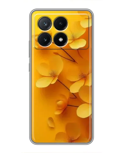 Чехол для Xiaomi POCO X6 Pro (5G) с картинкой «Золотые лепестки»
