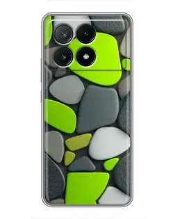 Чехол для Xiaomi POCO X6 Pro (5G) с картинкой «Яркая неоновая галька»
