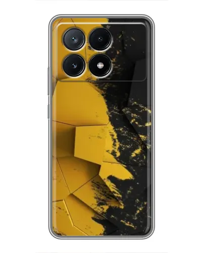 Чехол для Xiaomi POCO X6 Pro (5G) с картинкой «Золотые осколки геометрии»