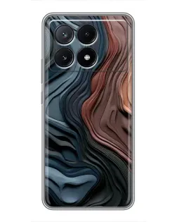 Чехол для Xiaomi POCO X6 Pro (5G) с картинкой «Цветные волны каньона»