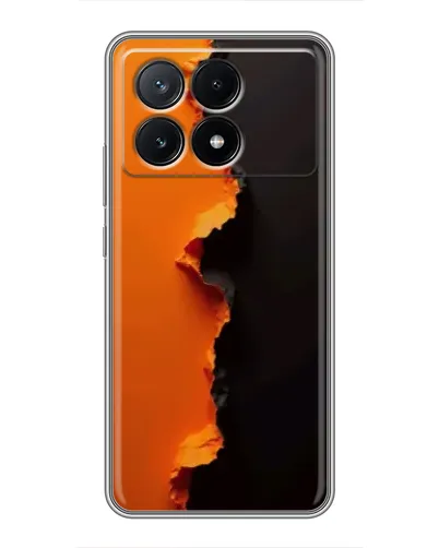 Чехол для Xiaomi POCO X6 Pro (5G) с картинкой «Оранжевый разлом»