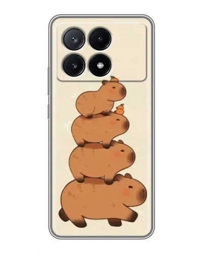 Чехол для Xiaomi POCO X6 Pro (5G) с картинкой «Башня из капибар»
