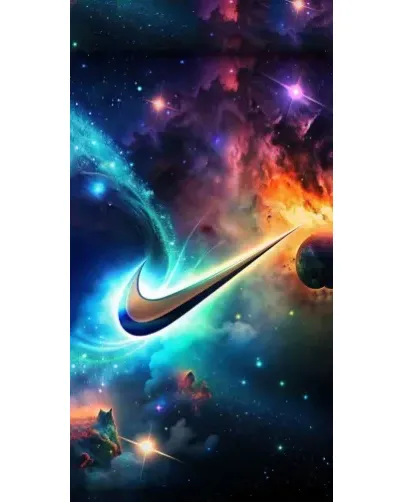 Чехол для Универсальные батареи (Power Bank) с картинкой «Космический Nike Swoosh» Чехол для Универсальные батареи (Power Bank) с картинкой «Космический Nike Swoosh»