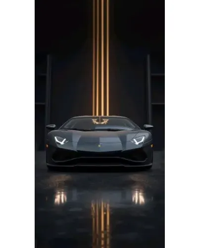 Чехол для Универсальные батареи (Power Bank) с картинкой «Lamborghini золотые линии»