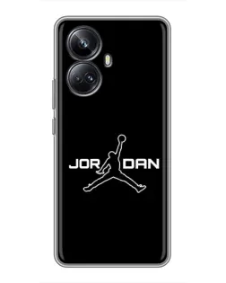 Чехол для Realme 10 Pro Plus с картинкой «Nike Pink Swirl»