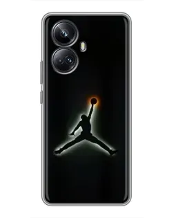 Чехол для Realme 10 Pro Plus с картинкой «Jordan Gradient Logo»
