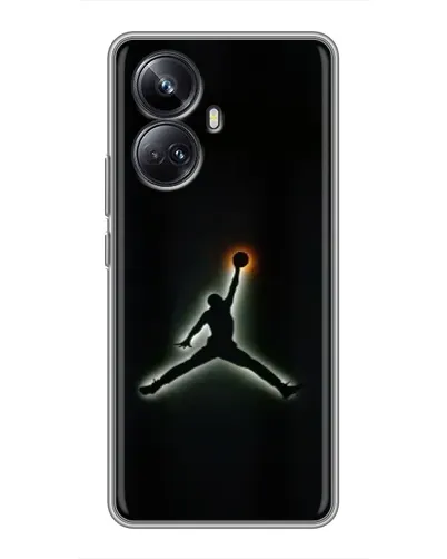 Чехол для Realme 10 Pro Plus с картинкой «Jordan Gradient Logo»