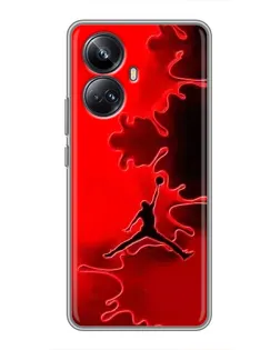 Чехол для Realme 10 Pro Plus с картинкой «Jordan Red Smoke»