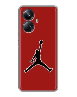 Чехол для Realme 10 Pro Plus с картинкой «Jordan Red Back»