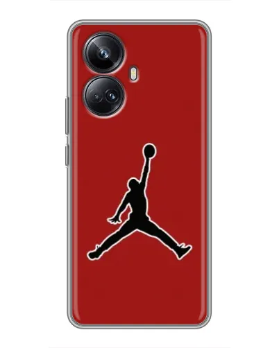 Чехол для Realme 10 Pro Plus с картинкой «Jordan Red Back»