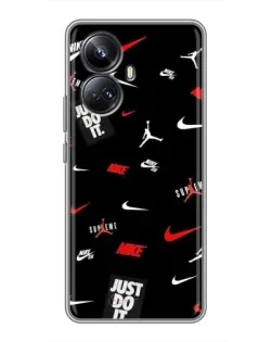 Чехол для Realme 10 Pro Plus с картинкой «Nike Mix Pattern»