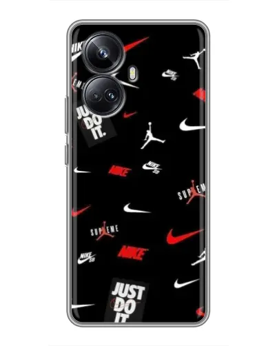 Чехол для Realme 10 Pro Plus с картинкой «Nike Mix Pattern»