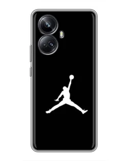 Чехол для Realme 10 Pro Plus с картинкой «Jordan Silhouette»