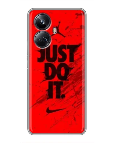 Чехол для Realme 10 Pro Plus с картинкой «Nike Just Do It»