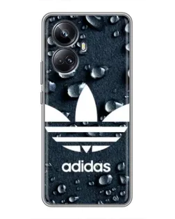 Чехол для Realme 10 Pro Plus с картинкой «Adidas Trefoil Blue»