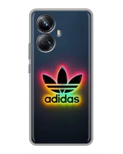 Чехол для Realme 10 Pro Plus с картинкой «Неоновый Adidas»