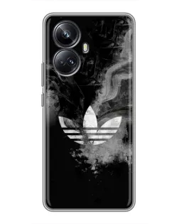 Чехол для Realme 10 Pro Plus с картинкой «Абстрактный дым Adidas»