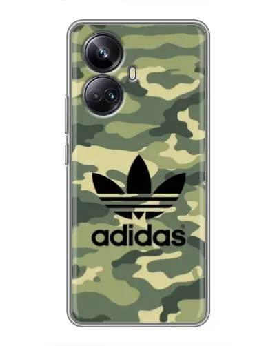 Чехол для Realme 10 Pro Plus с картинкой «Милитари стиль Adidas»