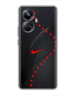 Чехол для Realme 10 Pro Plus с картинкой «Абстрактный дизайн Nike»