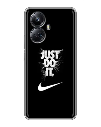 Чехол для Realme 10 Pro Plus с картинкой «Текстовый принт Nike»