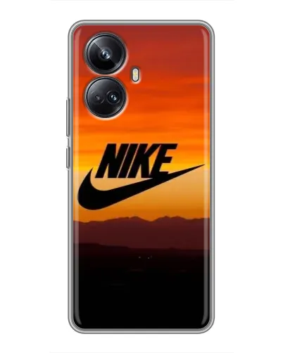 Чехол для Realme 10 Pro Plus с картинкой «Nike — вечерний горизонт»
