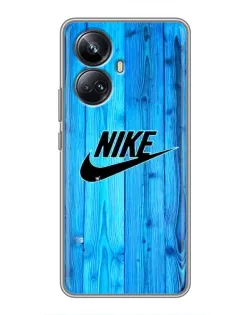 Чехол для Realme 10 Pro Plus с картинкой «Голубое дерево Nike»