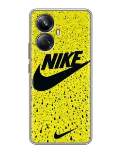 Чехол для Realme 10 Pro Plus с картинкой «Желтый текстурный Nike»