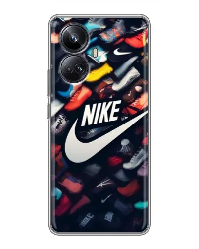 Чехол для Realme 10 Pro Plus с картинкой «Коллекция кроссовок Nike»