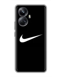 Чехол для Realme 10 Pro Plus с картинкой «Минималистический Найк»