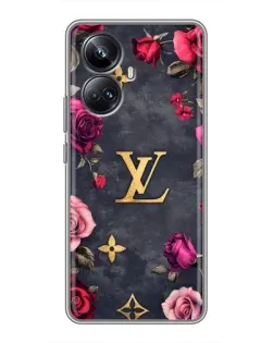 Чехол для Realme 10 Pro Plus с картинкой «Цветочный Louis Vuitton»