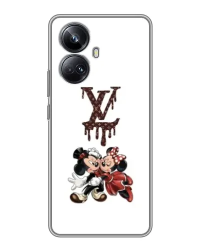 Чехол для Realme 10 Pro Plus с картинкой «LV и Микки Маус»