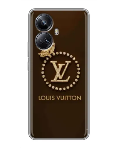 Чехол для Realme 10 Pro Plus с картинкой «LV — золотая печать»