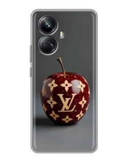 Чехол для Realme 10 Pro Plus с картинкой «Красное яблоко LV»