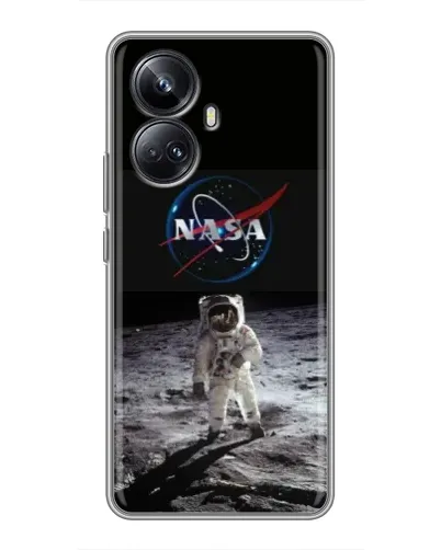Чехол для Realme 10 Pro Plus с картинкой «Астронавт на Луне»