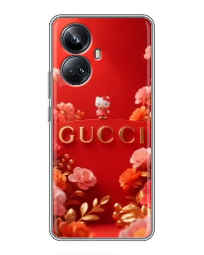 Чехол для Realme 10 Pro Plus с картинкой «Gucci — золотой сад»