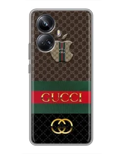 Чехол для Realme 10 Pro Plus с картинкой «Gucci — брендированный десерт»