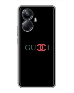 Чехол для Realme 10 Pro Plus с картинкой «Gucci — красный градиент»