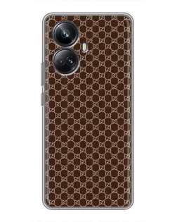 Чехол для Realme 10 Pro Plus с картинкой «Gucci — шоколадная сетка»