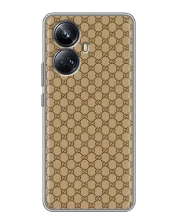 Чехол для Realme 10 Pro Plus с картинкой «Gucci — классический беж»