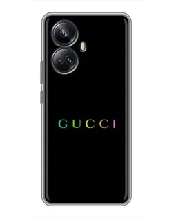 Чехол для Realme 10 Pro Plus с картинкой «Gucci — неоновый минимализм»