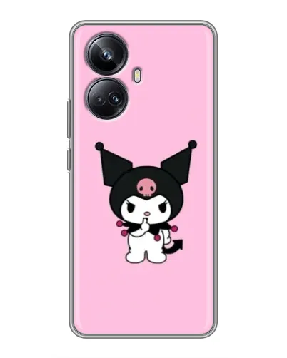 Чехол для Realme 10 Pro Plus с картинкой «Kuromi — розовая нежность»