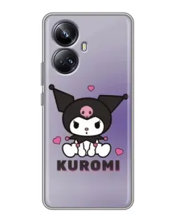 Чехол для Realme 10 Pro Plus с картинкой «Kuromi — фиолетовый арт»