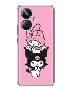 Чехол для Realme 10 Pro Plus с картинкой «My Melody и Kuromi»