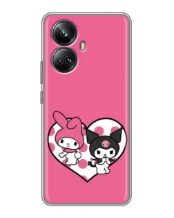 Чехол для Realme 10 Pro Plus с картинкой «Kuromi и My Melody»