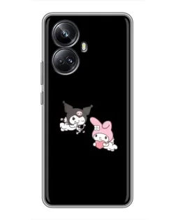 Чехол для Realme 10 Pro Plus с картинкой «My Melody и Kuromi»