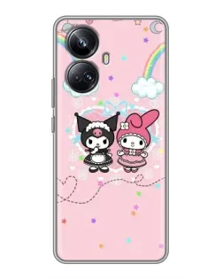 Чехол для Realme 10 Pro Plus с картинкой «My Melody и Kuromi»